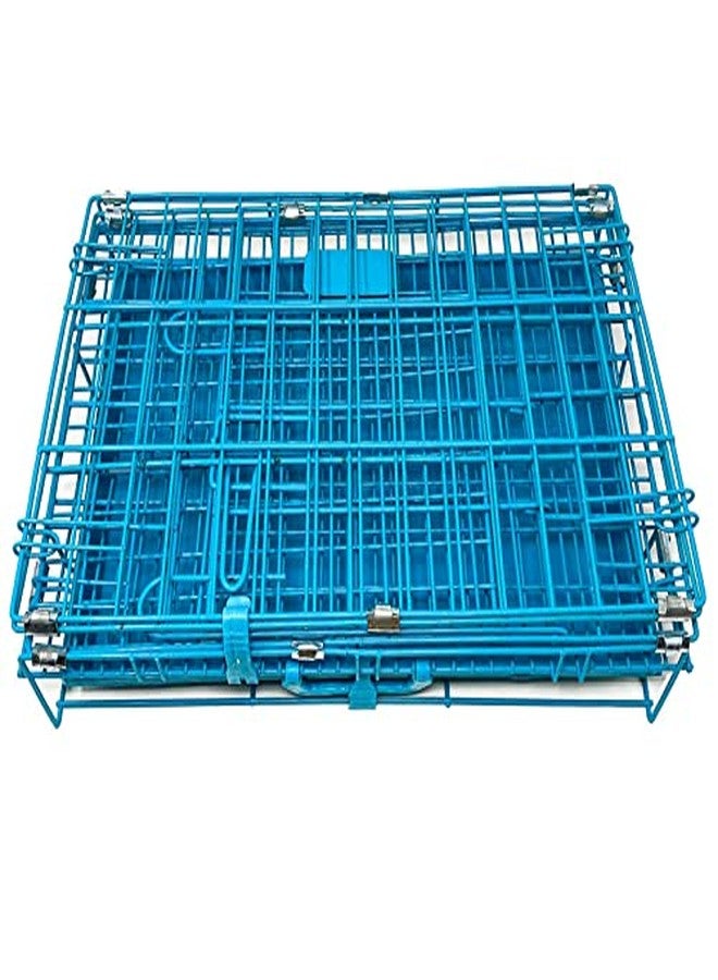 Pet Guard Dog Cage Double Door Heavy Duty Folding Metal Kennel for Small Dogs and Puppies 24 Inch - Image 4